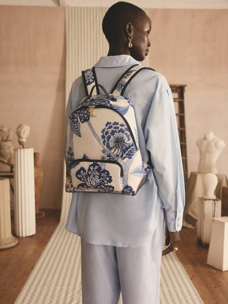  Ba lô đi học/đi làm/Backpack - Doodles & Daydreams Floral - Blue/White - AA2193 