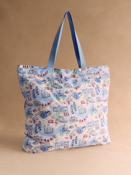  Túi gấp gọn Cath Kidston Large Foldaway Tote London Town - H69434 