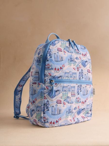  Balo gấp gọn Cath Kidston Foldaway Backpack London Town - W76092 