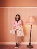  Túi đeo vai Cath Kidston Medium Bookbag Hackney Rose - W76363 