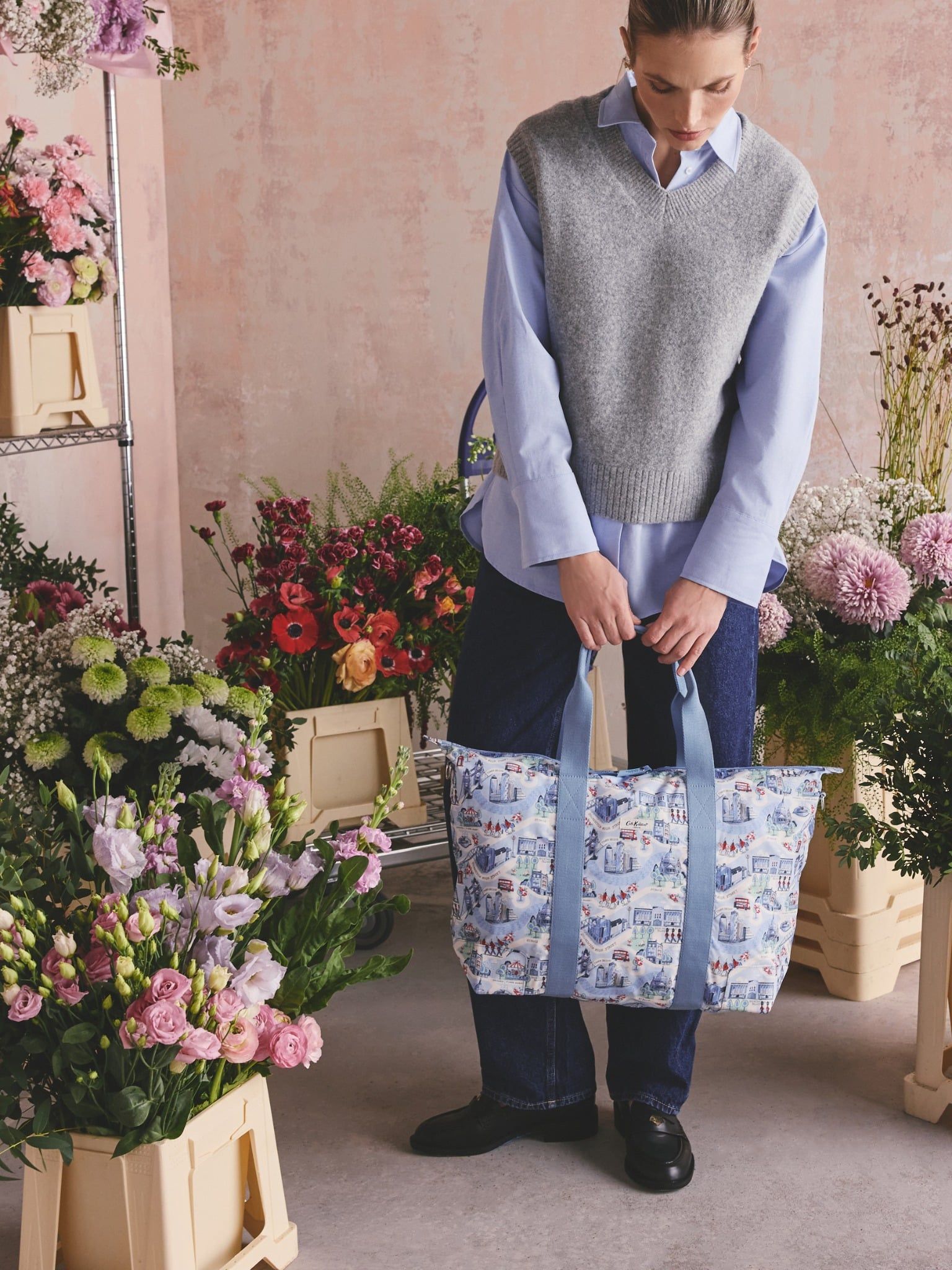  Túi Du Lịch Cath Kidston Overnight Bag London Town - H69270 