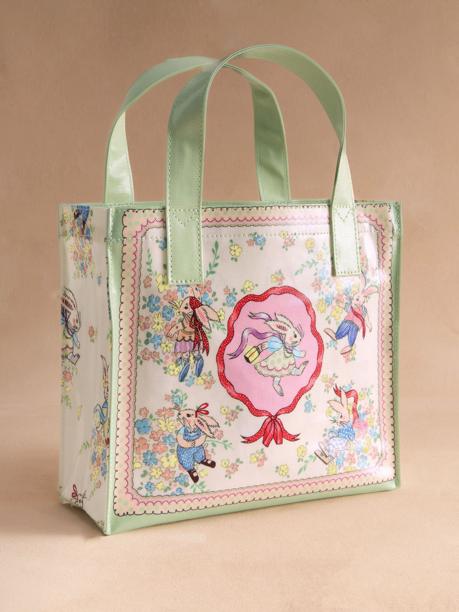  Túi cầm tay Cath Kidston Small Bookbag Easter Bunnies - H69565 