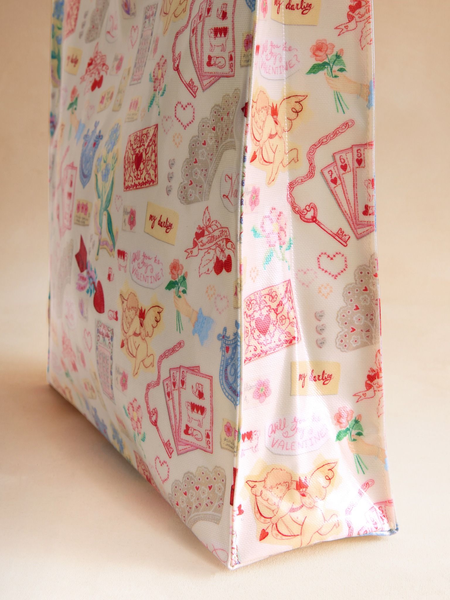  Túi đeo tay Cath Kidston Large Bookbag Valentines - W76354 