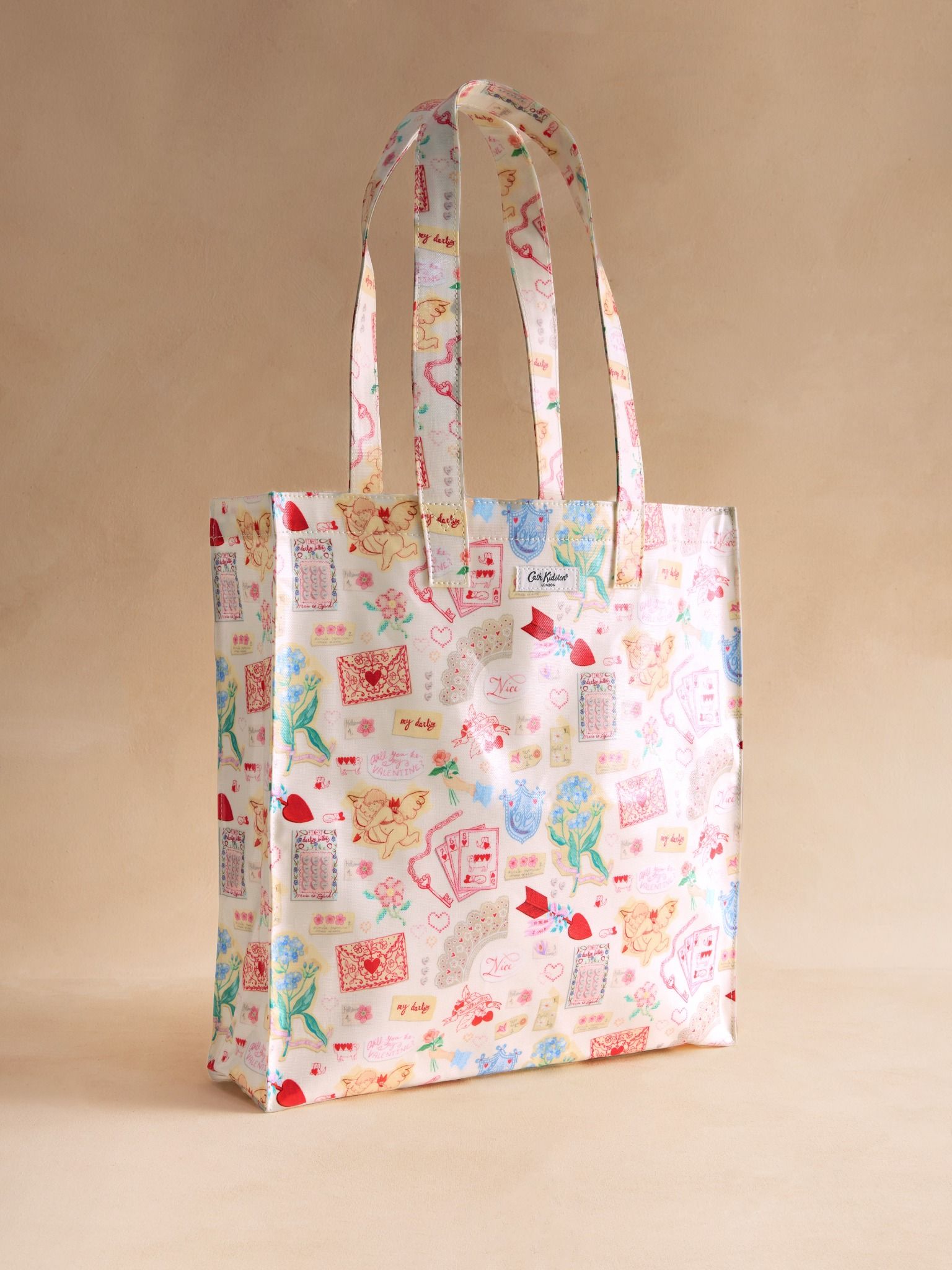  Túi đeo tay Cath Kidston Large Bookbag Valentines - W76354 