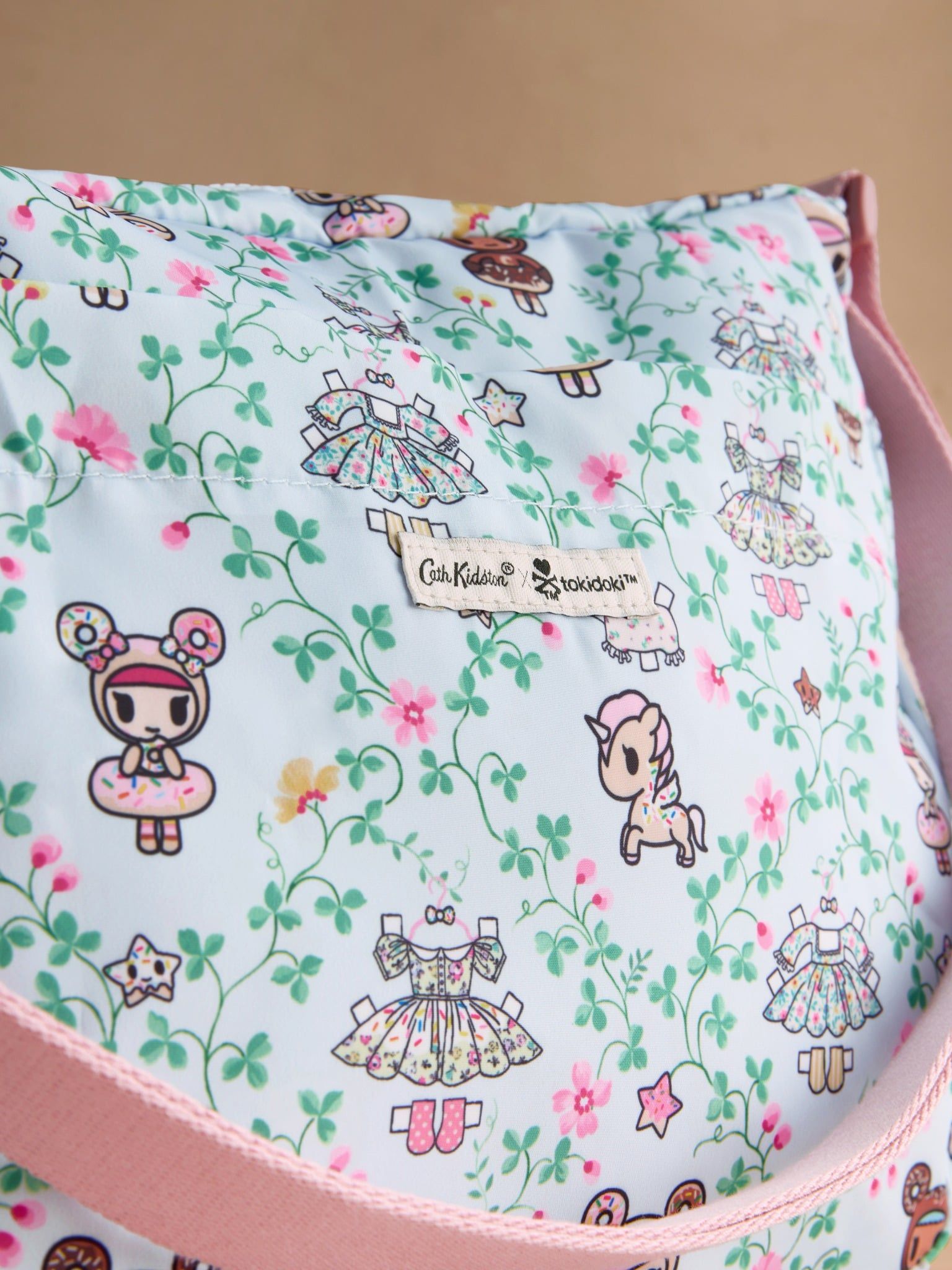  Túi đeo gấp gọn Cath Kidston Foldaway X-body Tokidoki Paper Dresses - W77371 