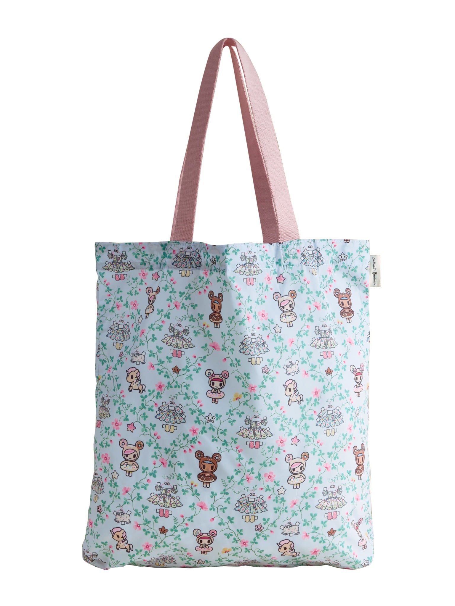  Túi gấp gọn Cath Kidston Foldaway Tote Tokidoki Paper Dresses - W77372 