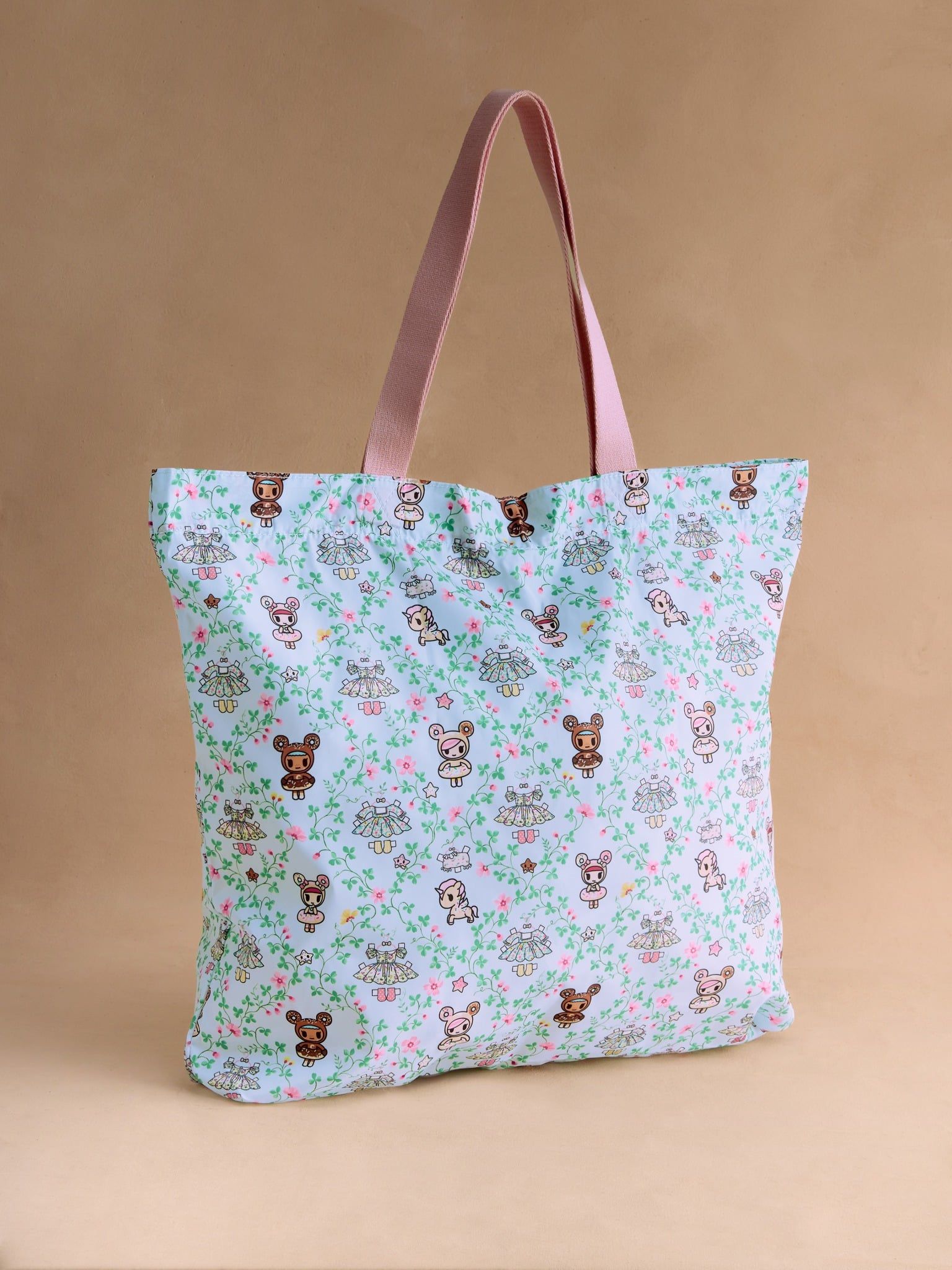  Túi gấp gọn Cath Kidston Large Foldaway Tote Tokidoki Paper Dresses - W77387 
