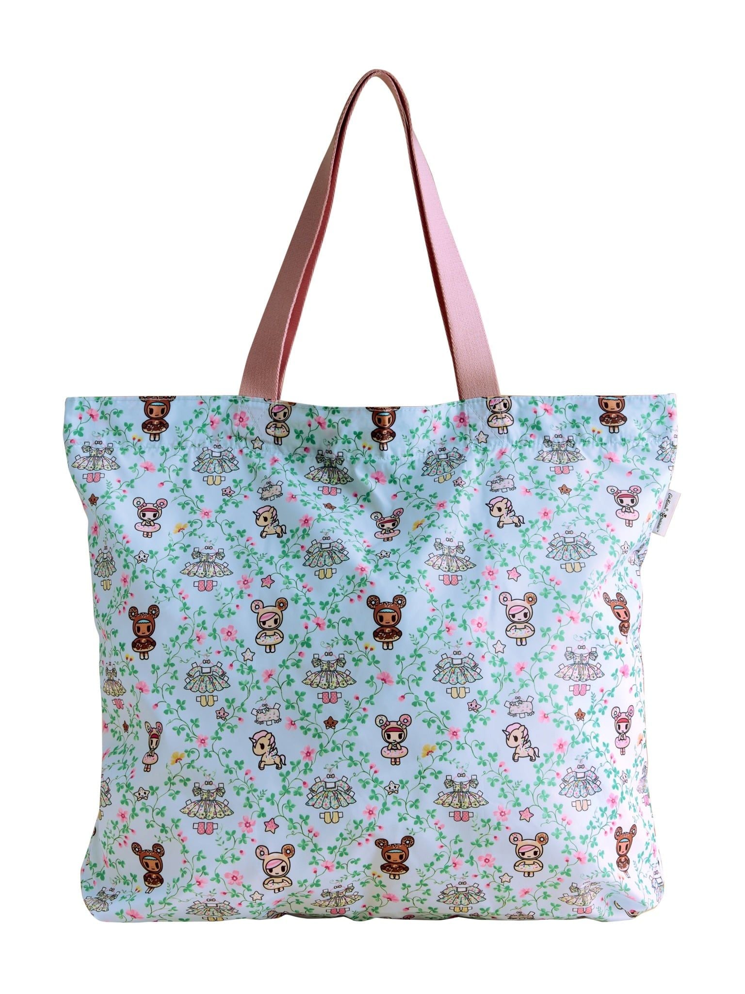  Túi gấp gọn Cath Kidston Large Foldaway Tote Tokidoki Paper Dresses - W77387 