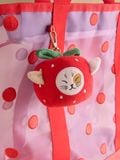  Charm Treo Túi Cath Kidston Hoạ Tiết Mèo Táo Đỏ V22710 