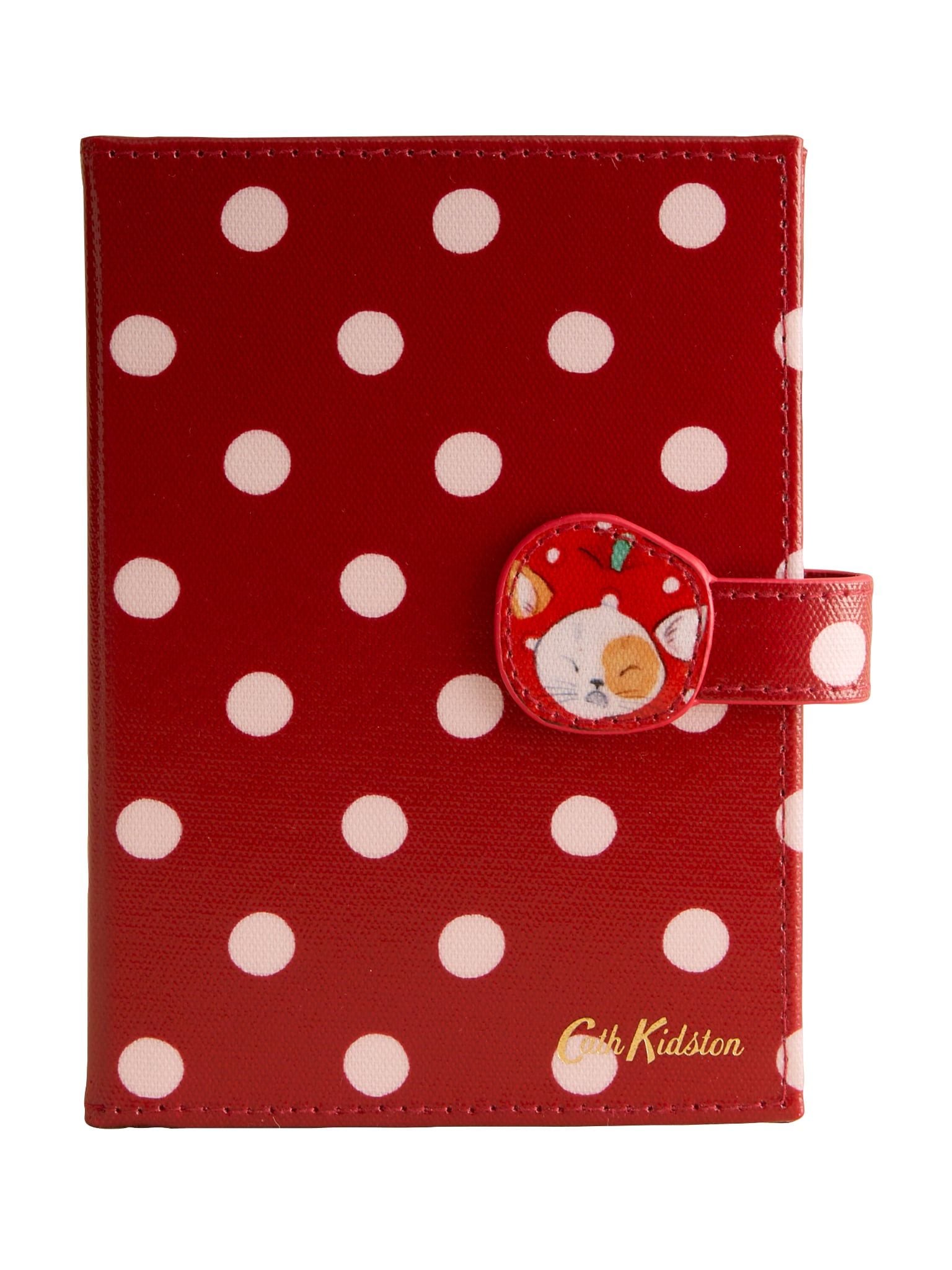  Bao Đựng Hộ Chiếu Cath Kidston Phủ PVC Chống Nước, Họa Tiết Red Spot G09606 