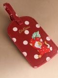  Thẻ Hành Lý Cath Kidston Phủ PVC Chống Nước, Họa Tiết Red Spot G09627 
