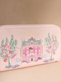  Ví Nữ Cath Kidston Phủ PVC Chống Nước Họa Tiết Pink Cath Hotel Continental V22928 