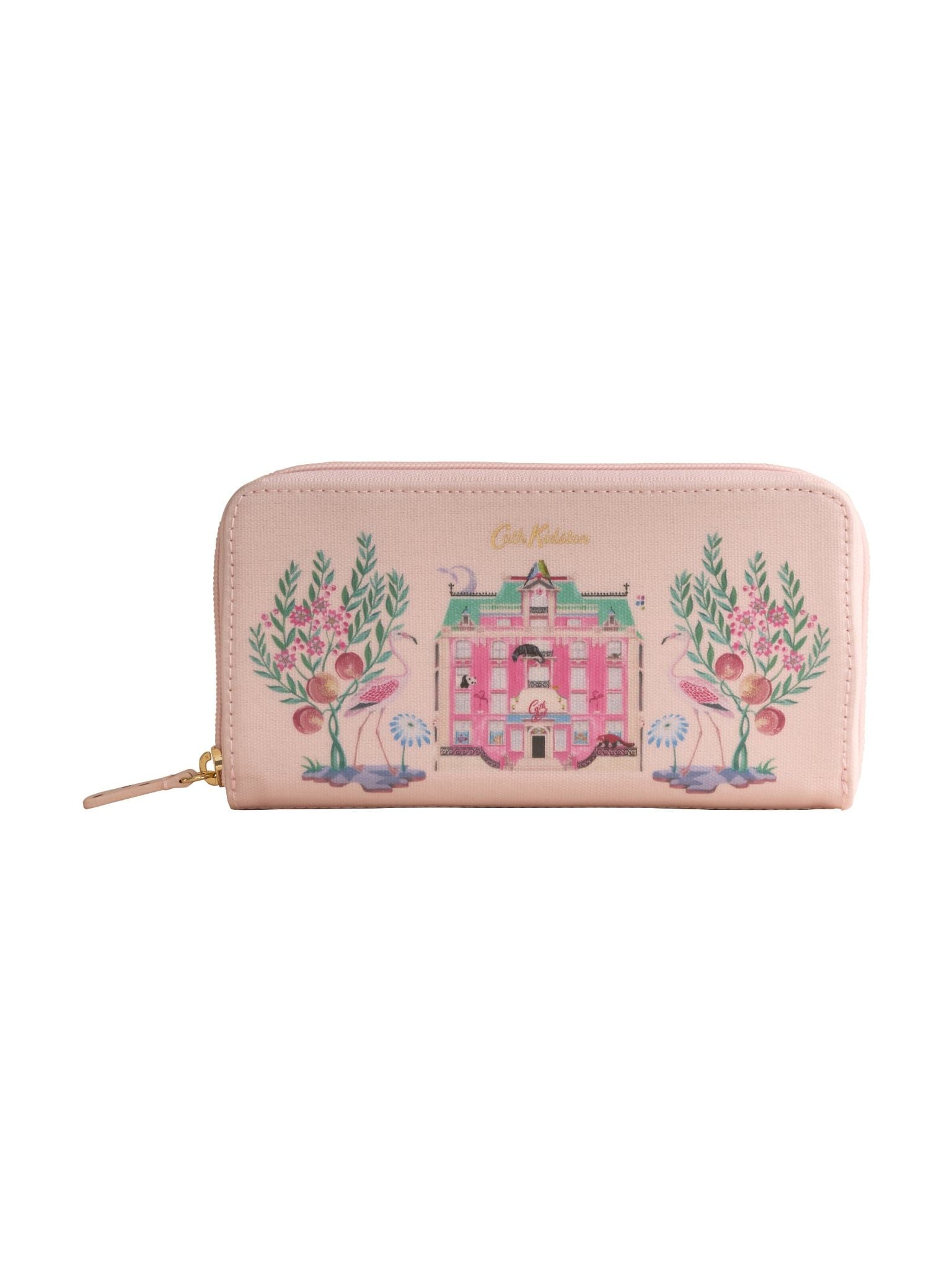 Ví Nữ Cath Kidston Phủ PVC Chống Nước Họa Tiết Pink Cath Hotel Continental V22928 