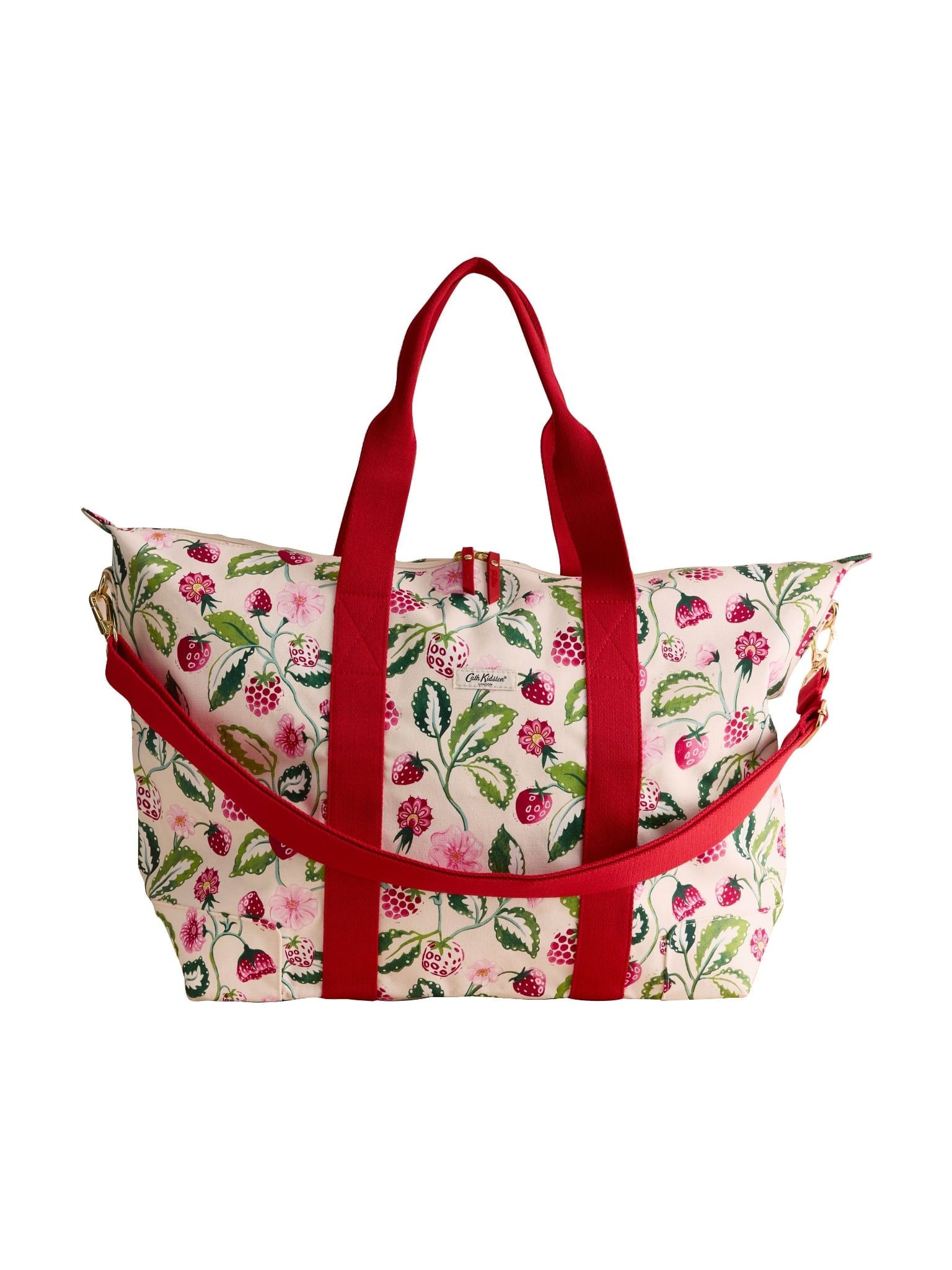  Túi Du Lịch Cath Kidston Phủ PVC Chống Nước Họa Tiết Raspberry Gardens Y26579 