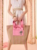  Túi Đeo Vai Cath Kidston Cỡ Lớn Họa Tiết Stripe Y26581 