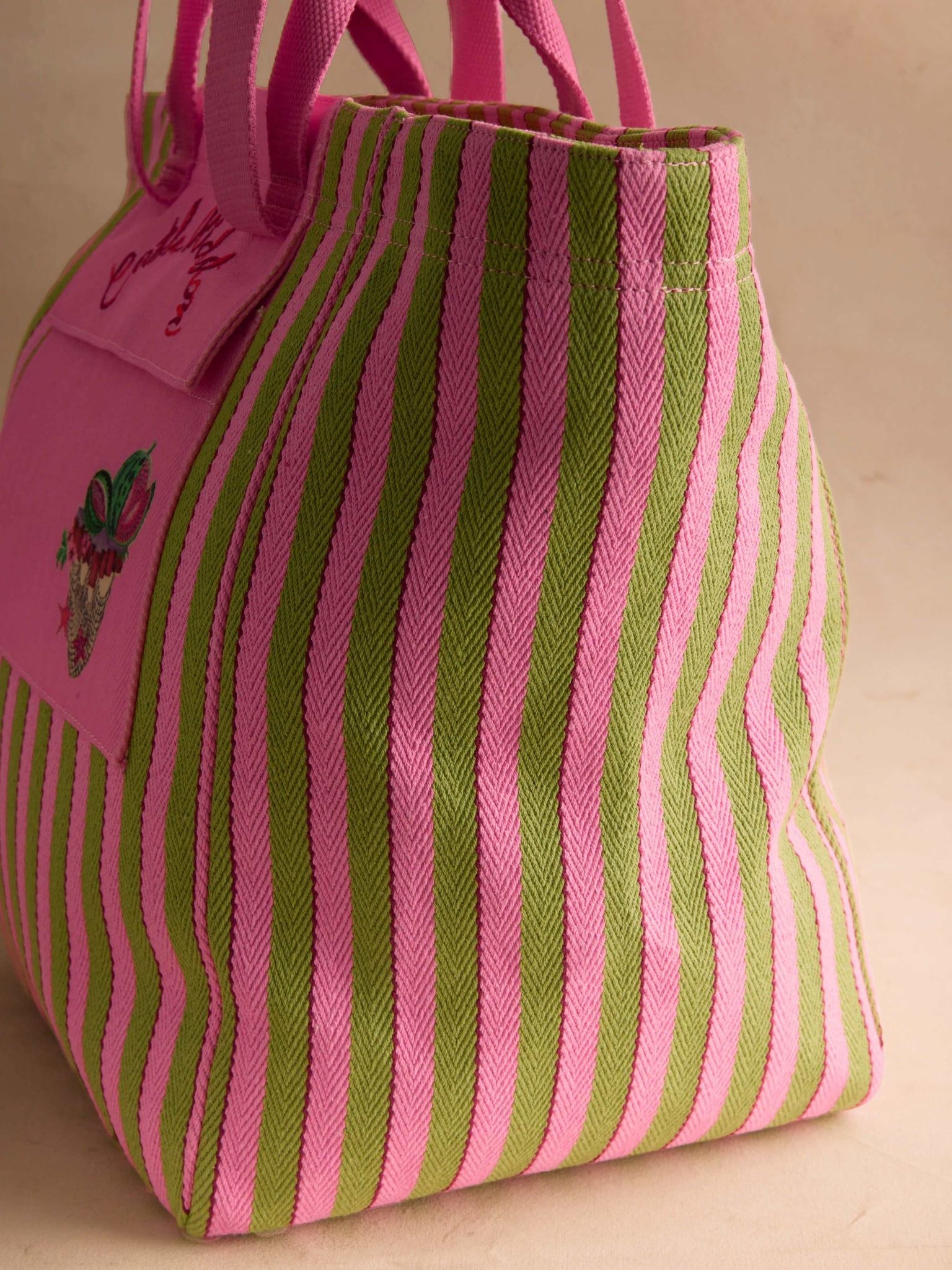  Túi Đeo Vai Cath Kidston Cỡ Lớn Họa Tiết Stripe Y26581 