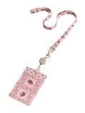  Dây Đeo Thẻ Cath Kidston Phủ PVC Chống Nước Họa Tiết Strawberry Check Y26678 