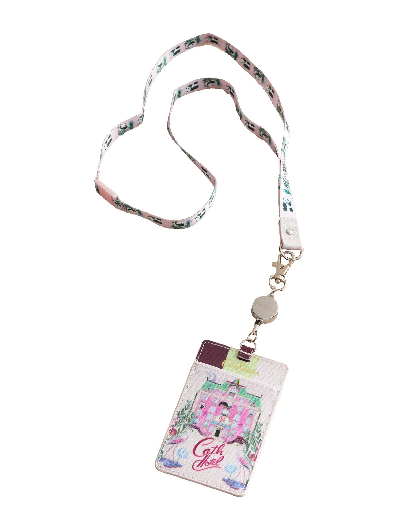  Dây Đeo Thẻ Cath Kidston Phủ PVC Chống Nước Họa Tiết Cath Hotel Y26683 