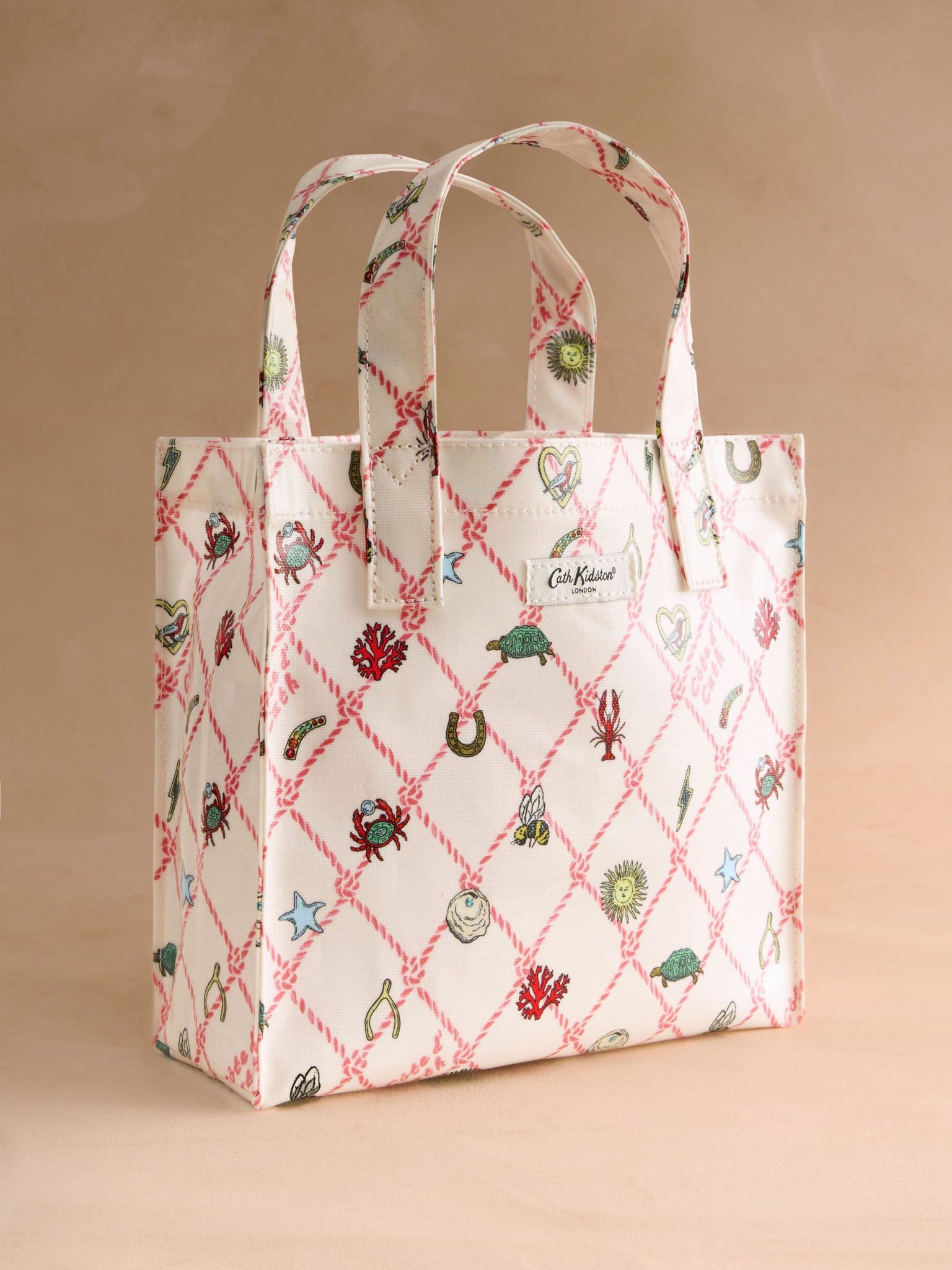  Túi Mini Cath Kidston Phủ PVC Chống Nước Họa Tiết Rope Charms Y26698 