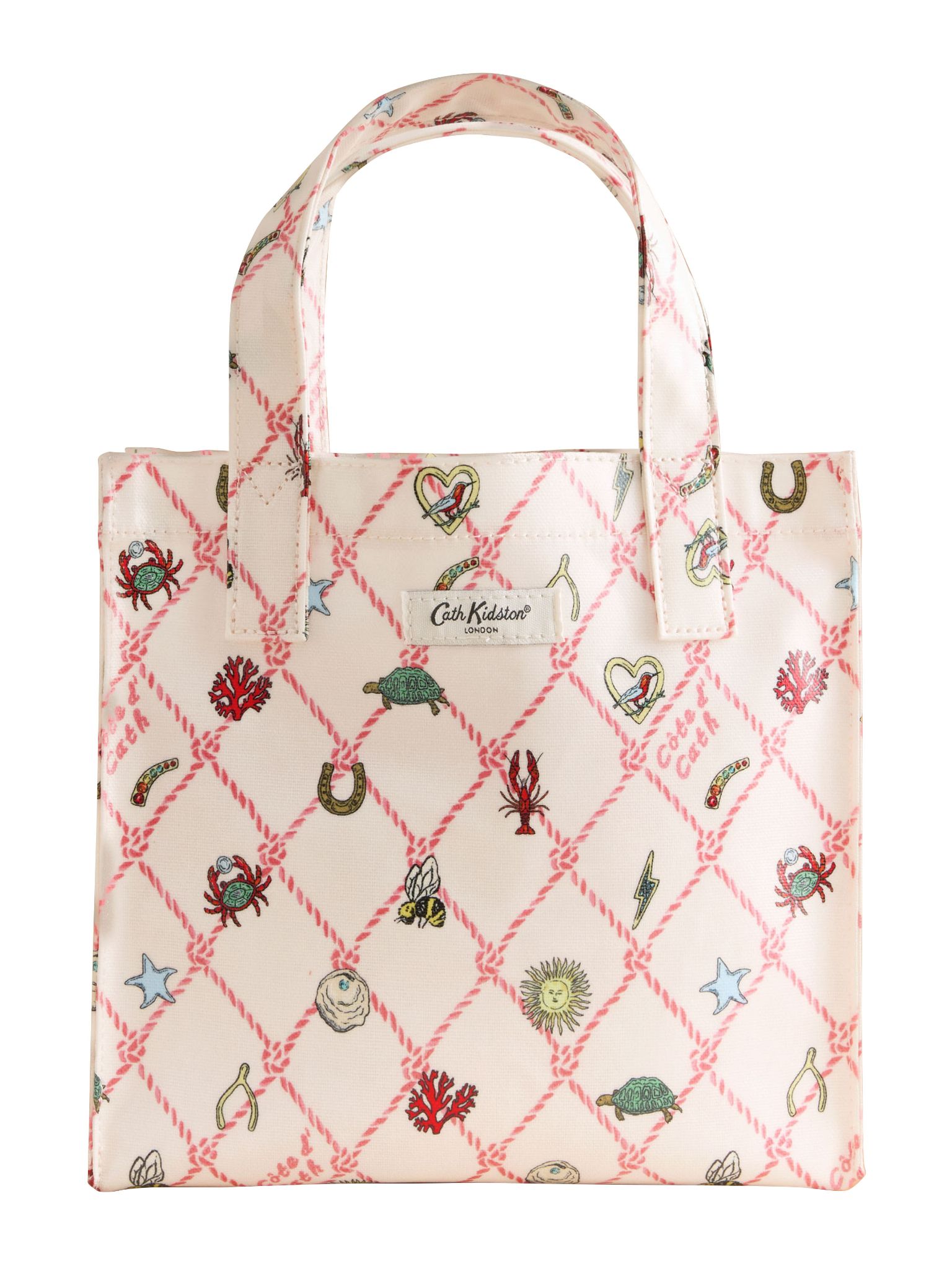  Túi Mini Cath Kidston Phủ PVC Chống Nước Họa Tiết Rope Charms Y26698 