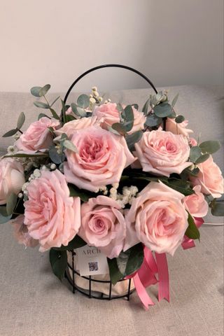 Giỏ Hoa Tone Hồng Ohara A0006