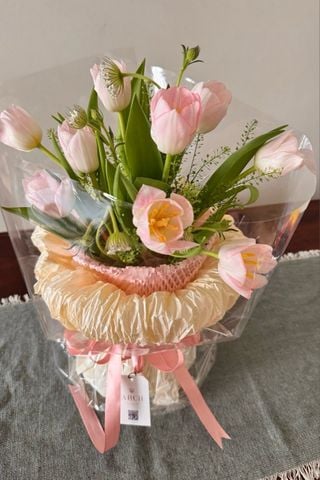 Bó Hoa Tulip Tone Pastel A0279