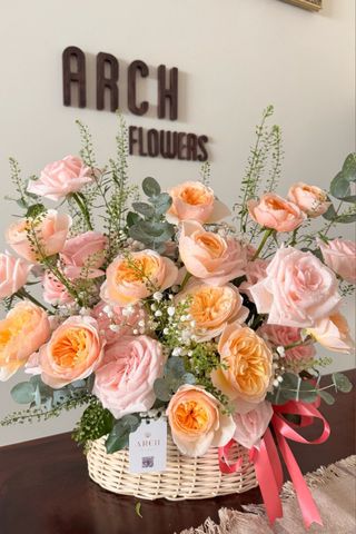 Giỏ Hoa Hồng Juliet A0274