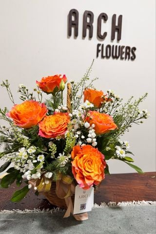 Giỏ Hoa Mini Xinh A0248