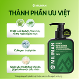  Combo Da Dầu MILIMAN - Chuyên Biệt Cho Nam Giới Da Dầu Gồm Sữa Rửa Mặt Da Dầu, Toner xịt Khoáng Thiên Nhiên Skincare, Sữa Tắm Khử Mùi Mencare | Tặng Nước Hoa minisize 2ml 