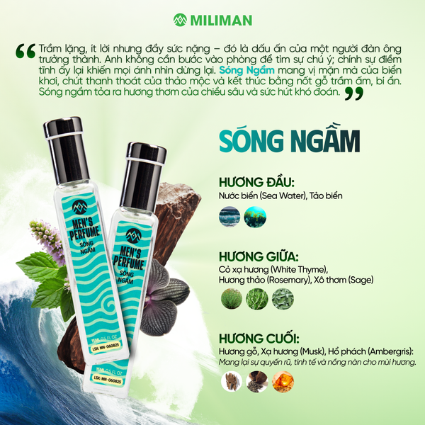  Bộ 5 Hương Nước Hoa Nam Cao Cấp MILIMAN 15ml – Lưu Hương Lâu, Nam Tính Cuốn Hút, Giúp Anh Em Tự Tin Thể Hiện Bản Lĩnh Phái Mạnh | Perfume Set Cho Nam 