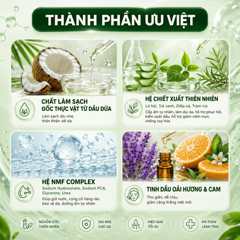  Sữa Rửa Mặt Nam Da Khô, Da Nhạy Cảm MILIMAN 100ml | Dạng Bọt Lành Tính, Dịu Da, Cấp Ẩm Tuyệt Hảo 