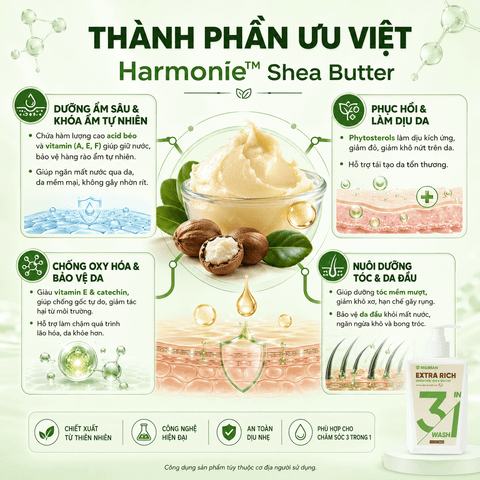  Sữa Tắm Gội Nam Dưỡng Thể 3in1 MILIMAN Extra Rich 300ML | Làm Sạch Dịu Nhẹ & Dưỡng Ẩm Da Tóc Nam 