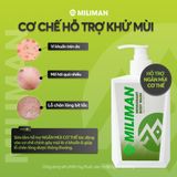  Sữa Tắm Hỗ Trợ Khử Mùi Miliman 300ml - Tinh Dầu Thiên Nhiên & Acid Hữu Cơ Giúp Ngăn Mùi Cơ Thể, Sữa Tắm Nam Thơm Lâu Dưỡng Thể | 2 Chai Tặng 1 Bọt Vệ Sinh Zen Cleanse FULL SIZE 100ml 