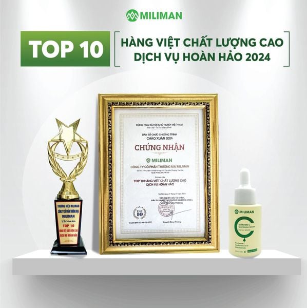  Serum Vitamin C Đẹp Trai Mùa Hè MILIMAN 30ml - Công Nghệ Rovisome C Hỗ Trợ Làm Mờ Thâm, Đều Màu Da, Không Nhờn Rít, Dưỡng Da Skincare 
