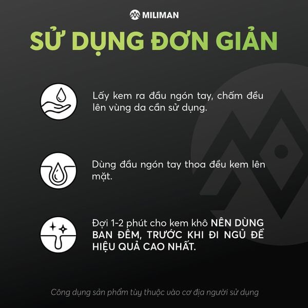  Gel Dưỡng Da Ban Đêm 5 in 1 MILIMAN | Bổ Sung Chiết Xuất Rau Má, Niacinamide, Vitamin B5, Vitamin E Skincare | Dưỡng Ẩm Cho Nam 