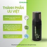  Bọt Rửa Mặt Thiên Nhiên MILIMAN 100ml Dành Cho Da Nhạy Cảm - Làm Sạch Từ Dầu Dừa, Chiết Xuất Thiên Nhiên Công Nghệ Cao, Hệ NMF Complex Dưỡng Ẩm Tự Nhiên Cho Da Sữa Rửa Mặt Nam Giới Skincare 