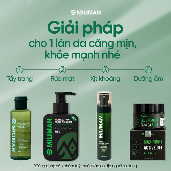  Toner Xịt Khoáng MILIMAN 100ML - Nature Facial Spray Giúp Dưỡng Ẩm, Giúp Làm Dịu Da Và Cân Bằng pH Trên Da 