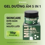  Gel Dưỡng Da Ban Đêm 5 in 1 MILIMAN | Bổ Sung Chiết Xuất Rau Má, Niacinamide, Vitamin B5, Vitamin E Skincare | Dưỡng Ẩm Cho Nam 