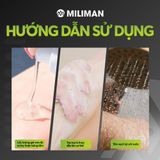  Sữa Tắm Hỗ Trợ Khử Mùi Miliman 300ml - Tinh Dầu Thiên Nhiên & Acid Hữu Cơ Giúp Ngăn Mùi Cơ Thể, Sữa Tắm Nam Thơm Lâu Dưỡng Thể | 2 Chai Tặng 1 Bọt Vệ Sinh Zen Cleanse FULL SIZE 100ml 