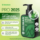  Gel Rửa Mặt Đa Năng Nam Giới MILIMAN Hỗ Trợ Giảm Dầu, Bổ Sung Chiết Xuất Lô Hội Và Collagen Thuỷ Phân 150ML 