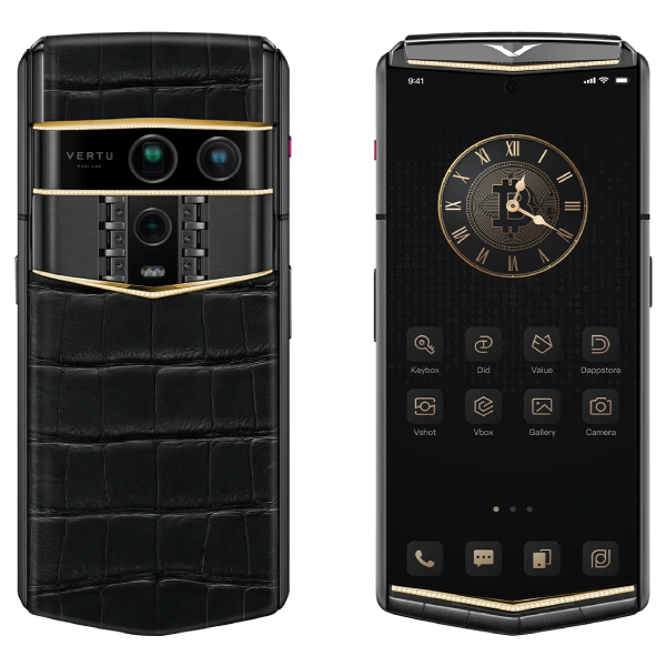  Vertu Agent Q Alligator Quint Gold Diamond Collector's Edition Iron Black 1TB 