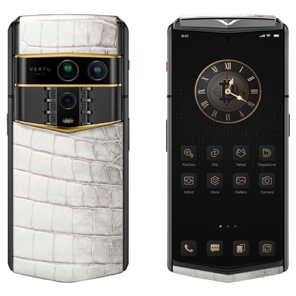  Vertu Agent Q Himalaya Alligator Tri Gold Accent Collector's Edition 1TB 