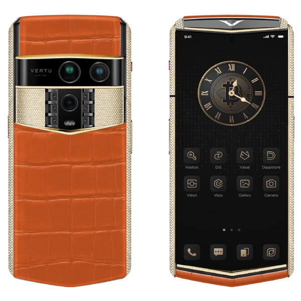  Vertu Agent Q Alligator Gold Full Diamond Collector's Edition Radiant Phoenix Alli 1TB 