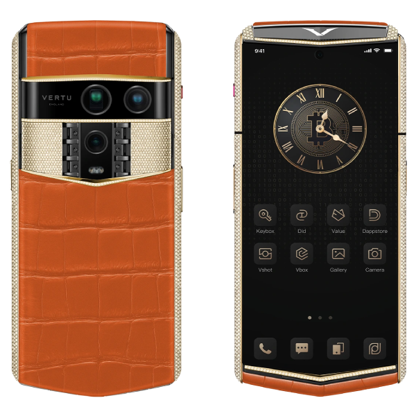  Vertu Agent Q Alligator Gold Full Diamond Collector's Edition Radiant Phoenix Alli 1TB 