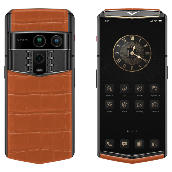 Vertu Agent Q Alligator Single Gold Diamond Collector's Edition Radiant Phoenix 1TB