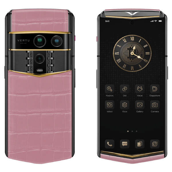  Vertu Agent Q Black Premium Set Quint Gold Accent Sakura Pink Alli 1TB 