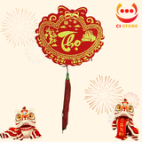  KHÁNH THỎI TIỀN TREO PHÚC LỘC THỌ CHỮ THƯ PHÁP CAO CẤP TRANG TRÍ TẾT 