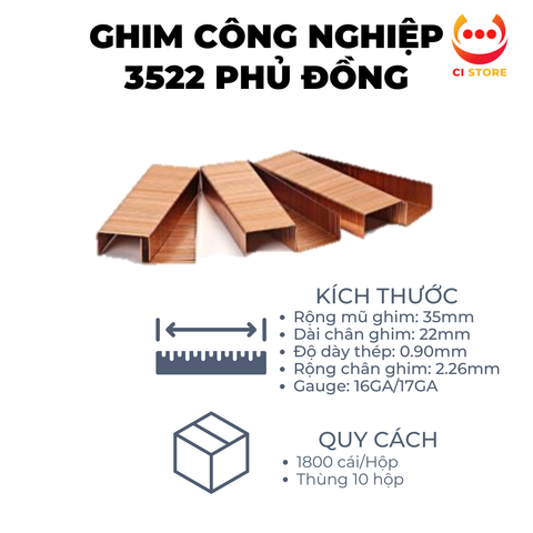  ĐINH GHIM U CÔNG NGHIỆP 3522 PHỦ ĐỒNG NHẬP KHẨU CHÍNH NGẠCH | GHIM THÙNG SẦU RIÊNG TRÁI CÂY XUẤT KHẨU VGS 