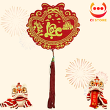  KHÁNH THỎI TIỀN TREO PHÚC LỘC THỌ CHỮ THƯ PHÁP CAO CẤP TRANG TRÍ TẾT 