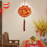  KHÁNH THỎI TIỀN TREO PHÚC LỘC THỌ CHỮ THƯ PHÁP CAO CẤP TRANG TRÍ TẾT 